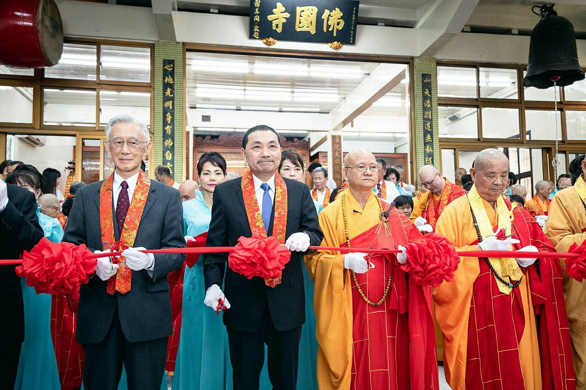 侯友宜早上出席剪綵儀式。 圖：侯友宜辦公室/提供