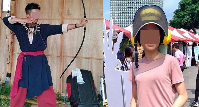 涉嫌分屍案陳姓嫌犯(左)是射箭教練，(右)為高姓被害女子。
 圖：翻攝臉書