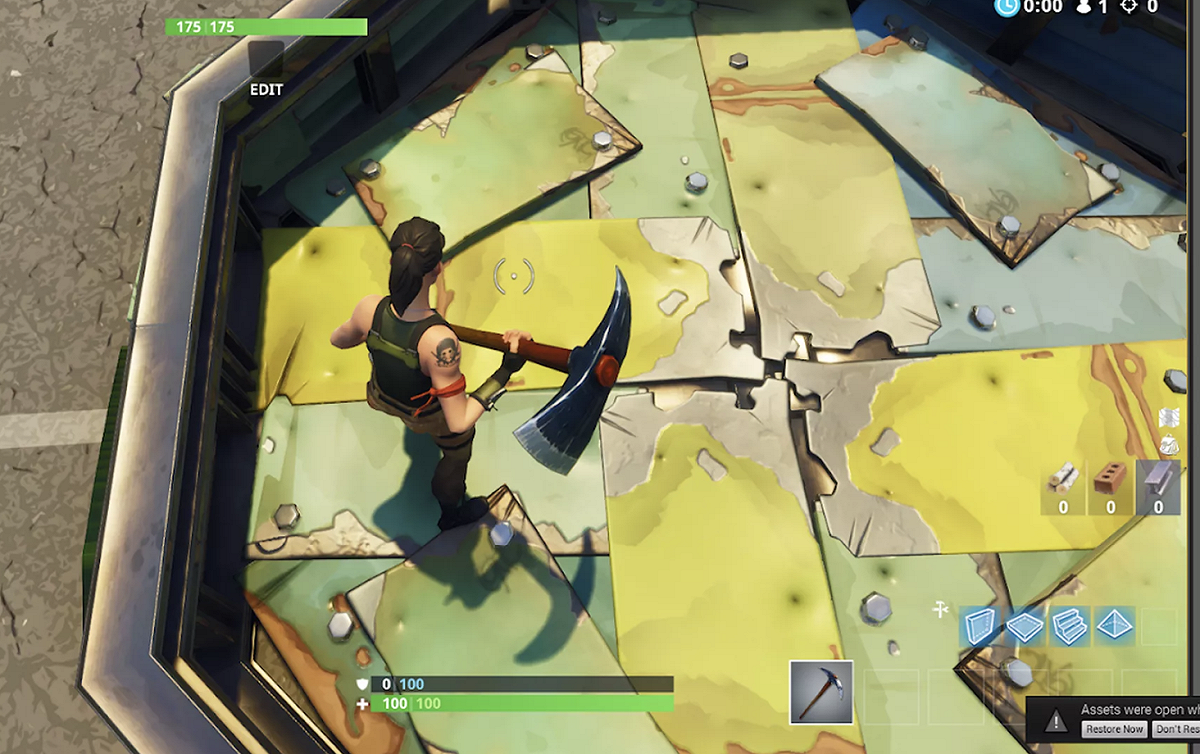 而EPIC GAMES稍早前也釋出更新後的圖案，原本的「卍」已經改成凹槽狀。 圖：翻攝自 Reddit