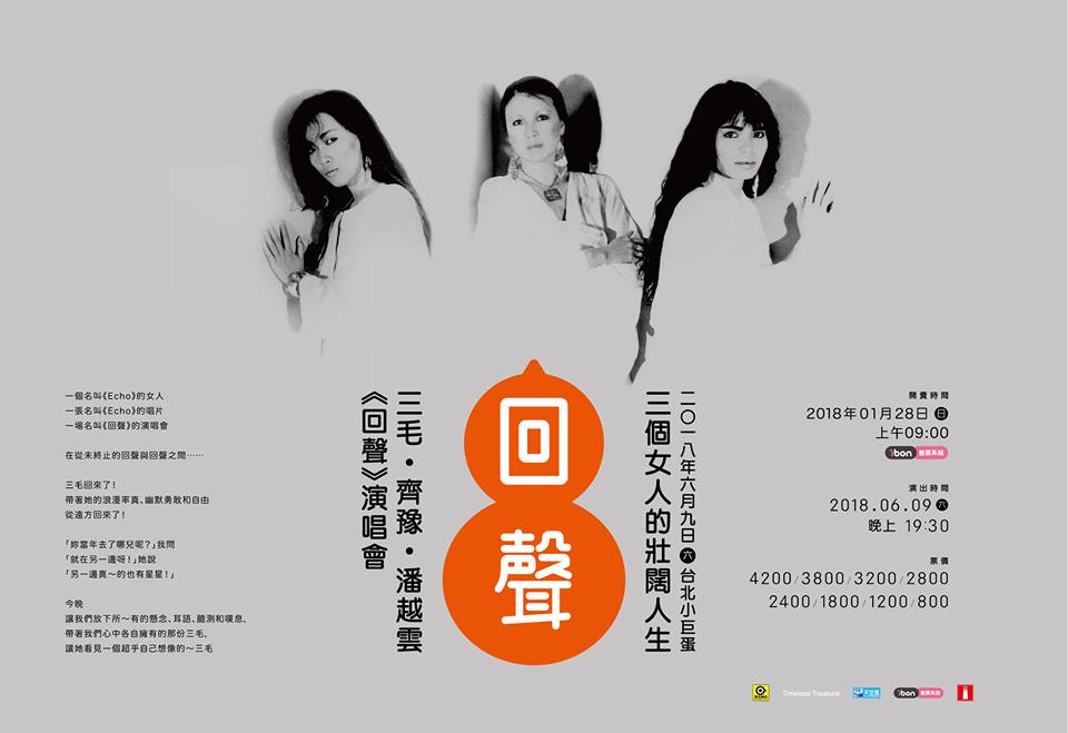 「回聲」演唱會海報圖。 圖：取自滾石臉書