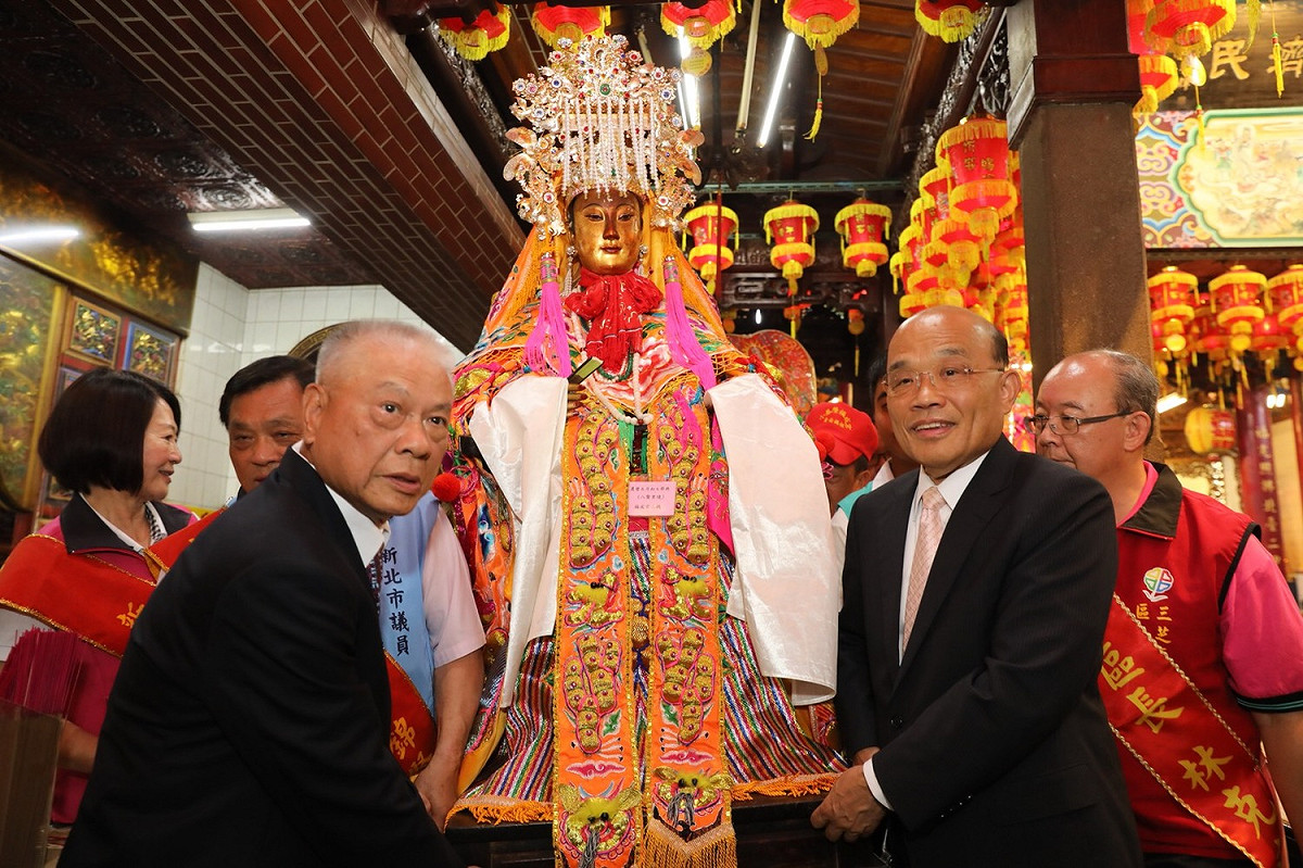 蘇貞昌未正面回應是否出席623姚文智大型造勢晚會，強調應該讓鎂光燈集中在姚的身上，讓他做真正主角。 圖：蘇貞昌競選辦公室/提供