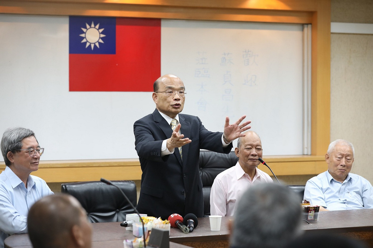 蘇貞昌表示他一直都與農會很有緣，不論是在屏東縣，還是台北縣，他都一直致力於推動農產品。 圖:蘇貞昌競選辦公室/提供