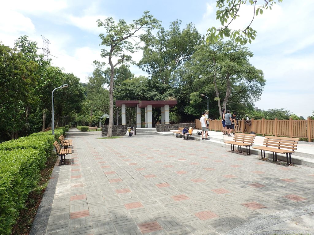 活動會沿著步道登上「象頭」的永春崗平台，探訪一線天步道和永春崗步道的人文及生態。 圖：台北市工務局提供