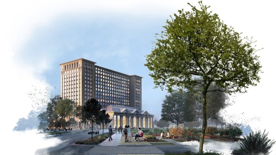 福特公司對未來科克鎮（Corktown）園區的想像圖。 圖：翻攝自福特官網