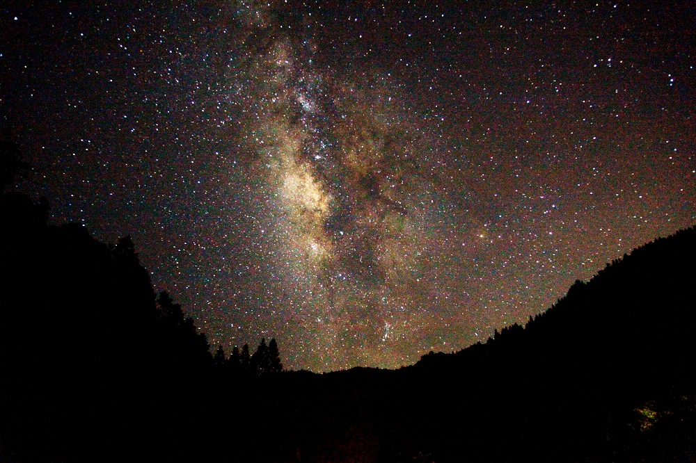 杉林溪無光害星空。 圖：杉林溪森林生態度假園區／提供