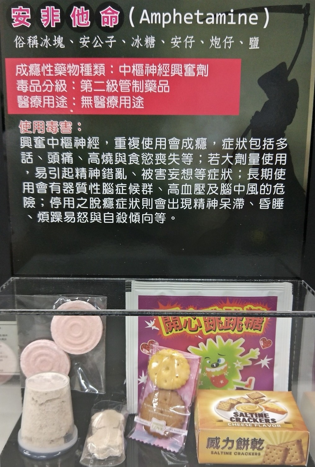 新興毒品包裝樣態多元，常偽裝成巧克力、咖啡包、仙楂餅、果凍。 圖：台中市政府/提供