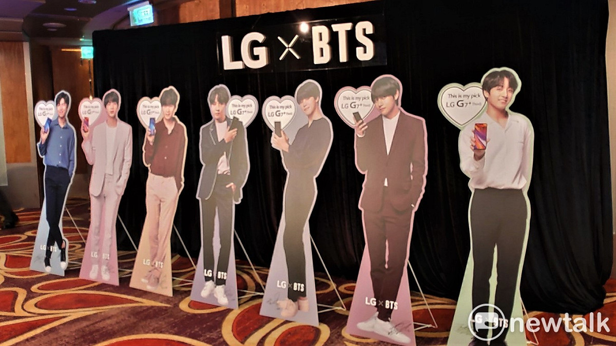 屢創K-POP歷史的BTS被LG相中，成為行動通訊年度代言人。 圖：蔡幸秀/攝