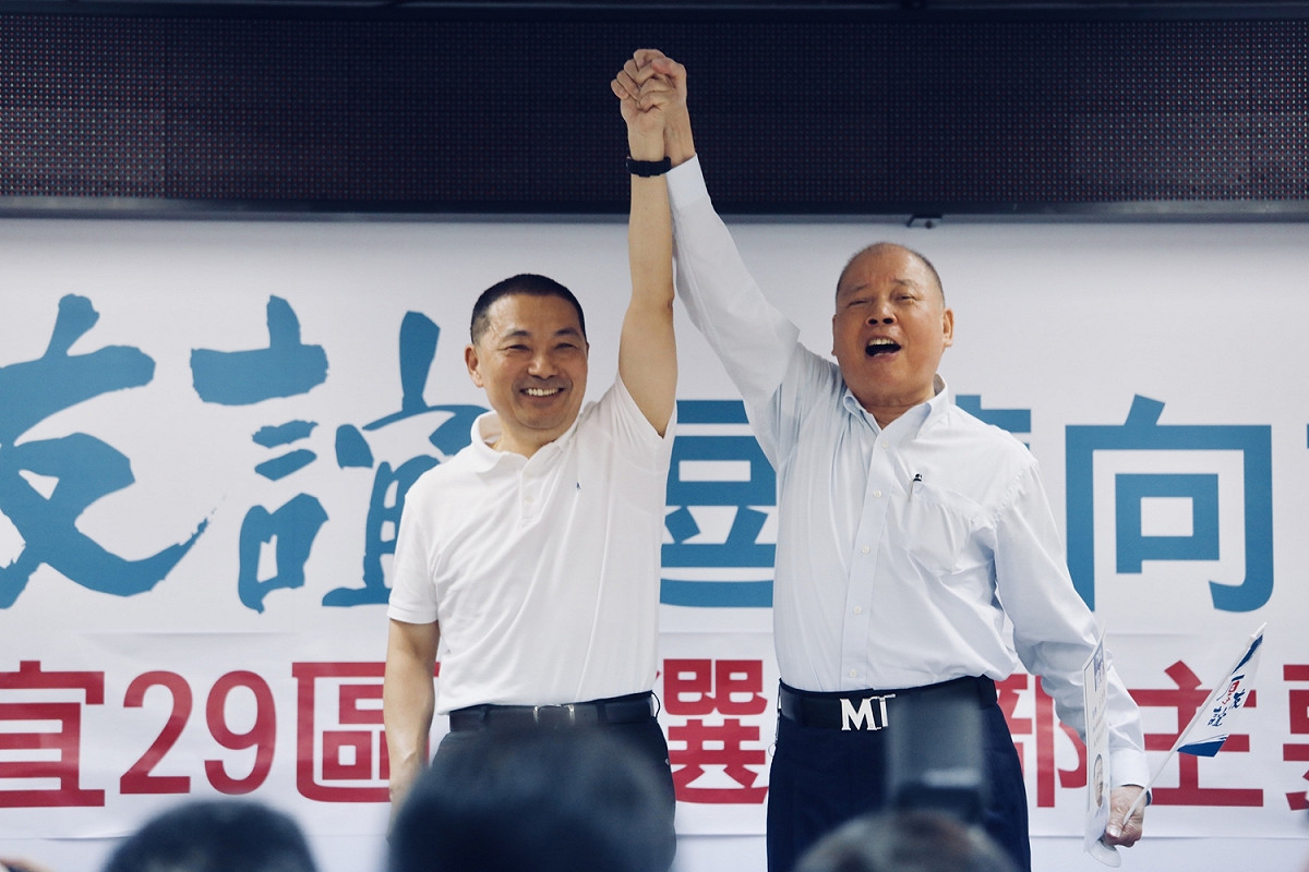 面對民進黨不斷攻擊，侯友宜說，「有本事就對著我來，我做事問心無愧，光明磊落坦蕩蕩。」 圖：侯友宜競選辦公室/提供