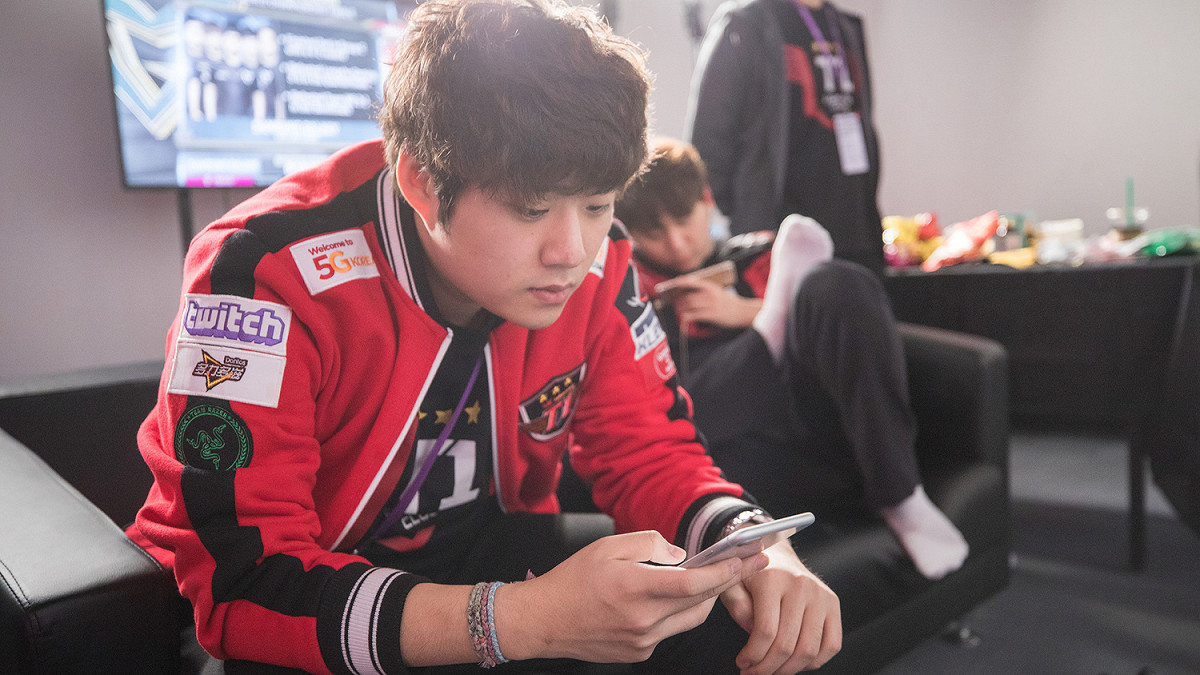 SKT AD選手Bang。 圖：翻攝自 LoL Esports Photos flickr