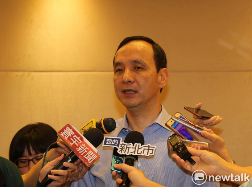 新北市長朱立倫認為國民黨這個時候唯一的事情就是團結勝選，對於外傳黨主席吳敦義「神隱」一說，強調「絕對不是事實」， 圖：新頭殼資料照
