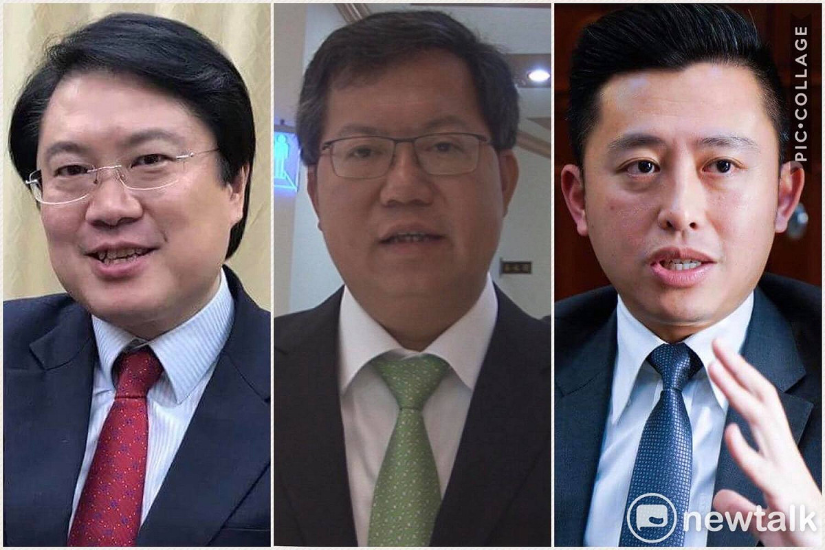 民進黨秘書長洪耀福今日說，基隆市長林右昌（左）、鄭文燦（中）、新竹市長林智堅（右）選情相對穩定，因為這3位年輕市長都用政績改變地方結構。 圖：新頭殼合成照