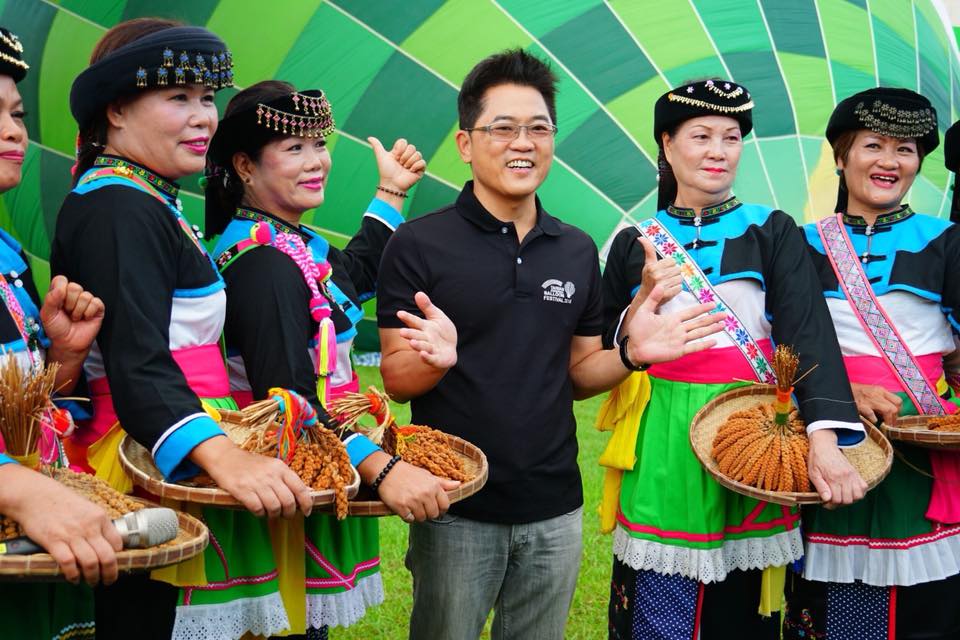 台東縣長黃健庭出席開幕儀式。 圖/臺灣熱氣球嘉年華-Taiwan Balloon Festival 提供