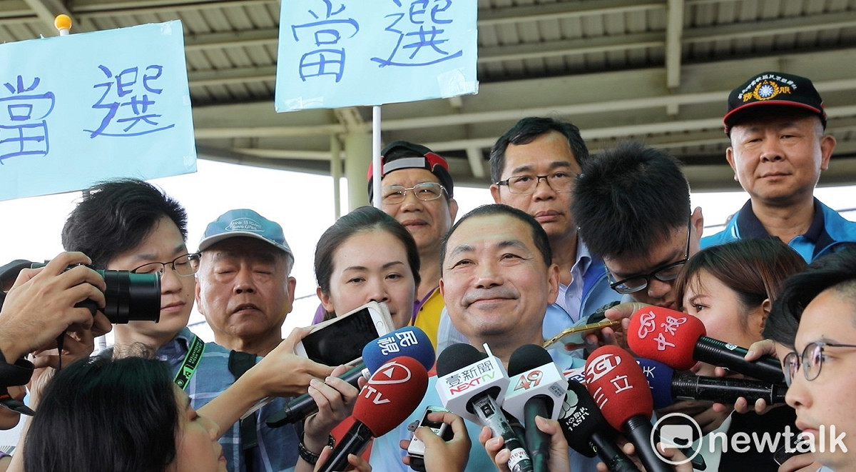 侯友宜向蘇貞昌喊話，希望這場選舉能「回到選舉主軸」，多談政見願景，才是對市民負責。 圖:林昀真/攝