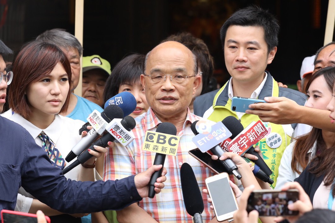 蘇貞昌認為廢死固然理想，但目前台灣廢死條件仍不足。 圖:蘇貞昌競選辦公室/提供
