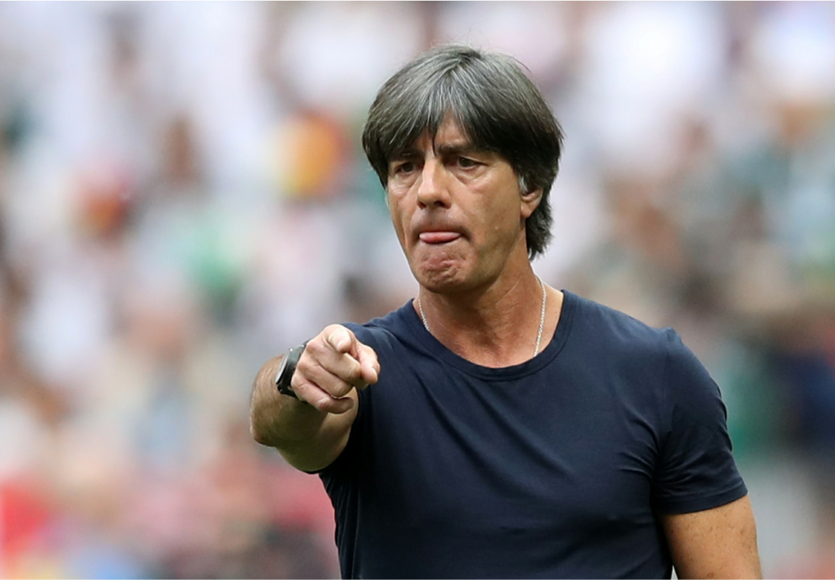 勒夫（Joachim Low ）：藍色控 ，幸運衫已捐贈德國足球博物館。 圖：達志影像/路透社