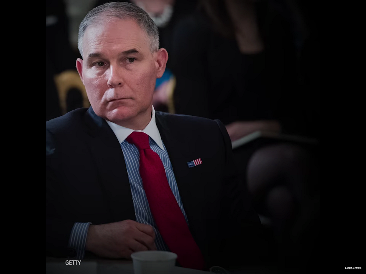 川普推文說：「我已接受環保署長普魯特（Scott Pruitt）請辭。他在任職期間表現卓越，我將一直對他心存感謝。」普魯特銜川普之命，賣力終結前總統歐巴馬時代的環保政策，幾個月來他的去留一直備受揣測。 圖：翻攝自Youtube