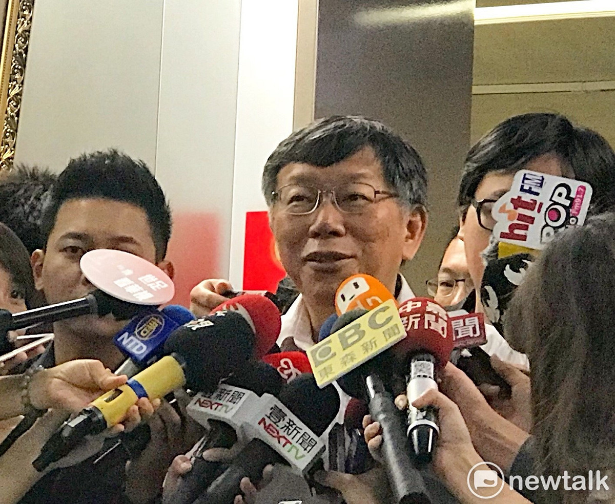 對於妻子陳佩琪槓上名嘴，是否影響台北市長柯文哲與媒體關係。柯文哲今說，「本來也沒有很好」。 圖：曾薏伃 / 攝