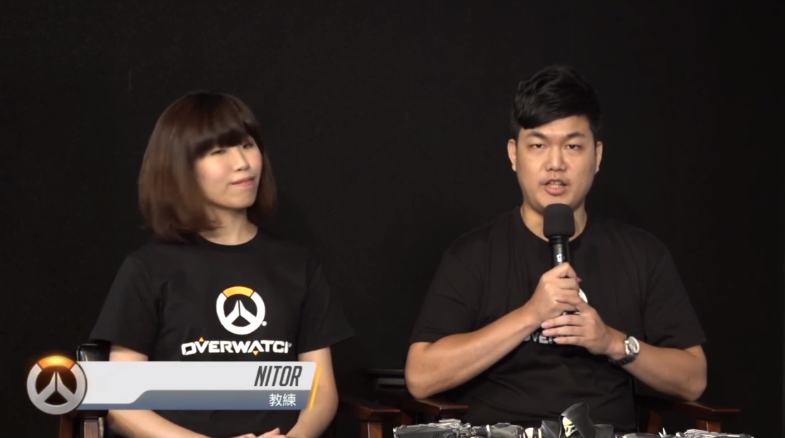 教練Nitor談台灣隊選拔原則及考量。 圖：翻攝自BlizzardZHTW Twitch