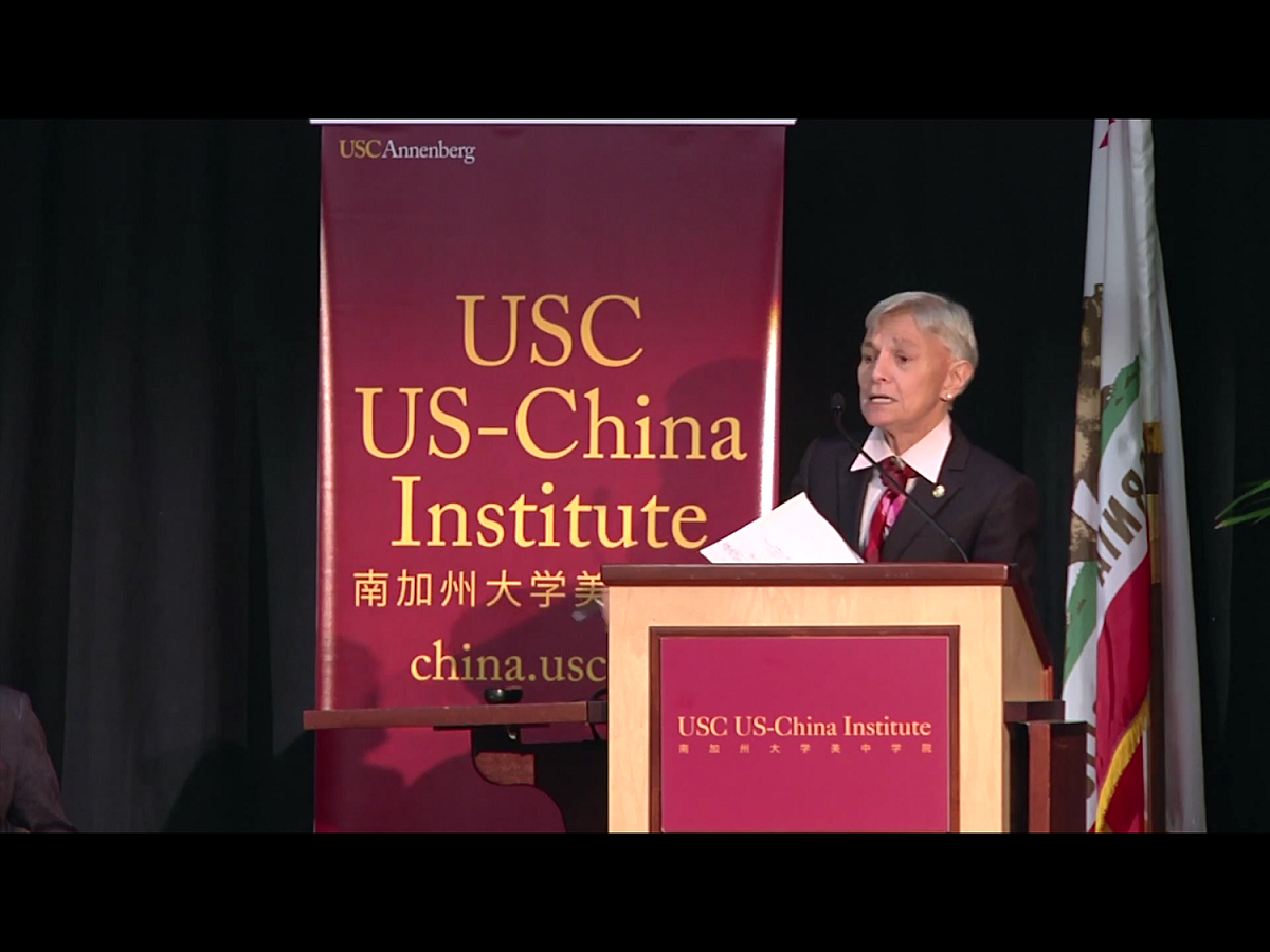 邁阿密大學政治學教授金德芳（June Teufel Dreyer）指出，美國基於國會立法，關切並確保兩岸分歧得以符合兩岸民眾意願的和平方式解決。今年5月，美國國務院發言人曾指責中國片面改變台海現狀，「破壞數十年來實現和平、穩定與發展的框架。」 圖：翻攝自Youtube（資料照片）