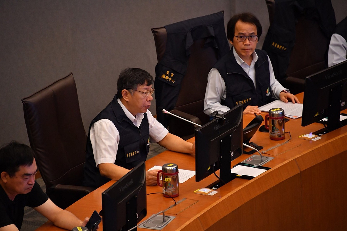 台北市長柯文哲表示，放不放颱風假，已經成為政府首長的惡夢。 圖：台北市政府/提供