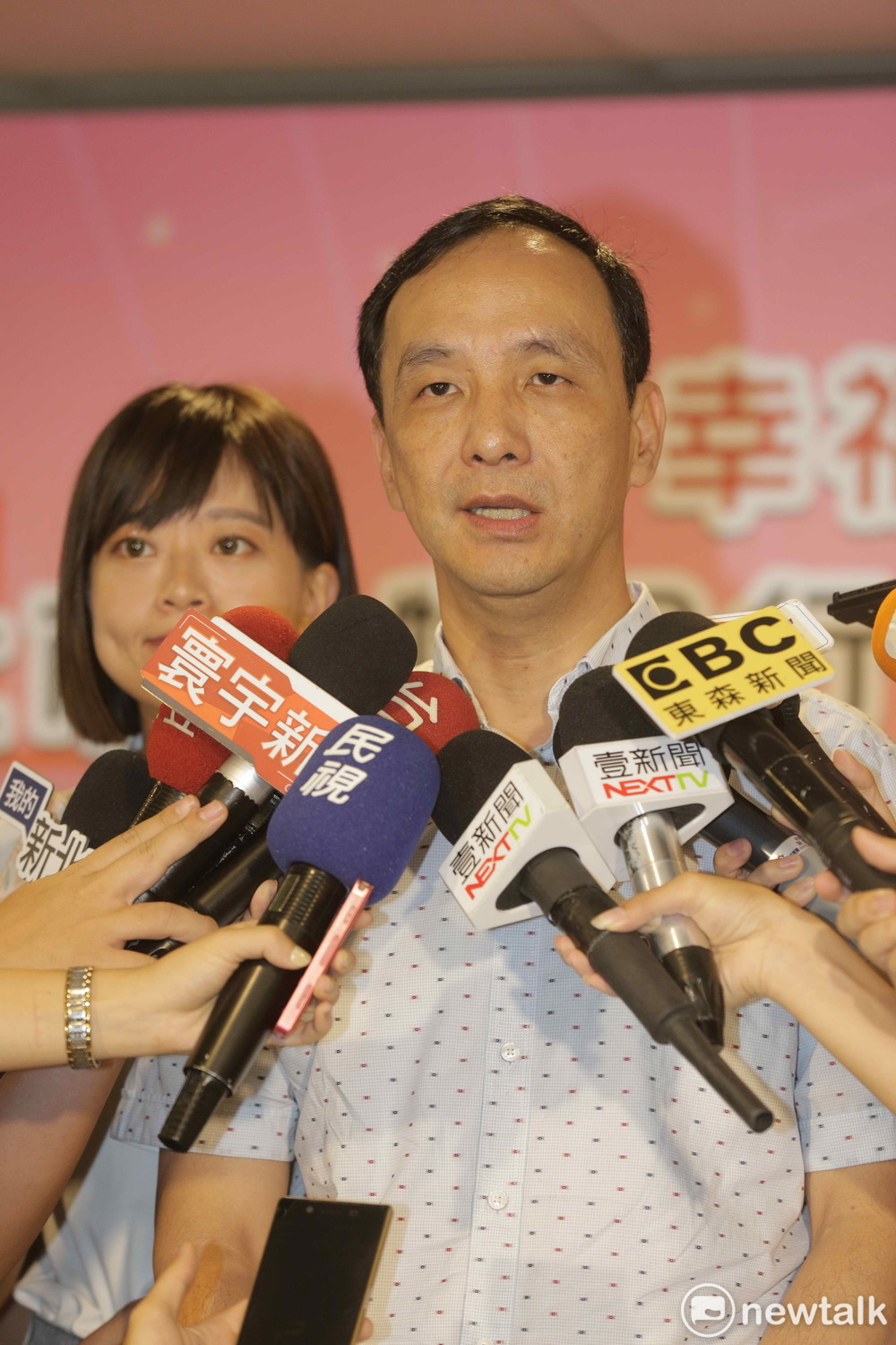 朱立倫今天主動為前總統馬英九喊冤，直指檢方起訴三中案的很多講法是羅織的。 圖：王峻昌/攝