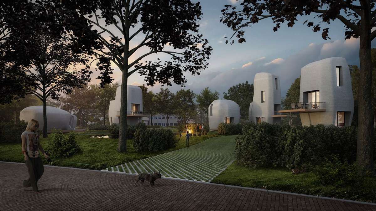 荷蘭愛因霍芬2019年將建成首個3D列印社區。 圖：Project Milestone
