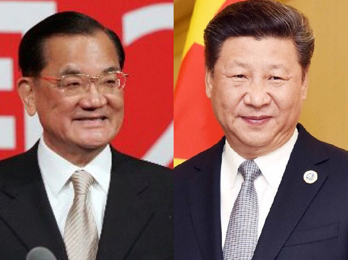 連戰今（13）日四度會面習近平。 圖：新頭殼合成照片