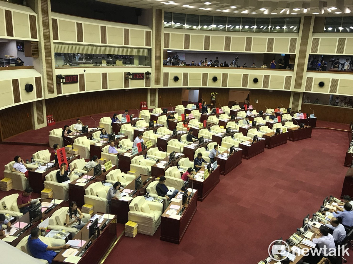 台北市議會今日進行市長施政報告。 圖 : 曾薏伃 / 攝