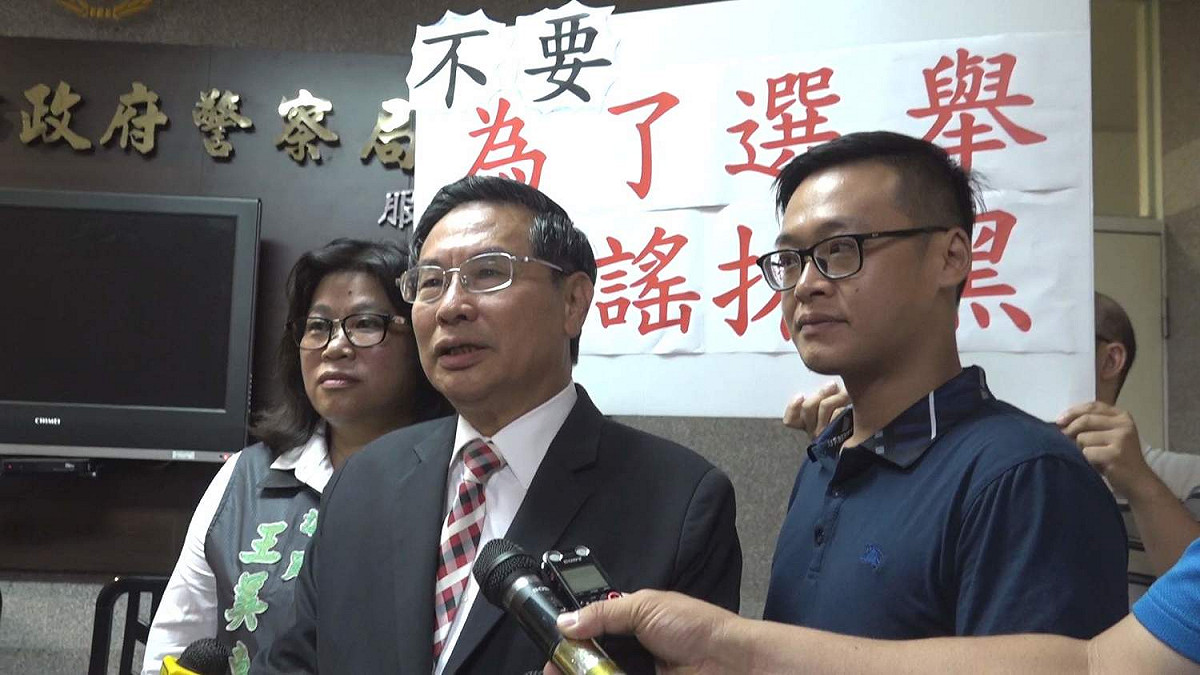嘉義市長涂醒哲召開記者會，稱抗議民眾應該找台電抗議。 圖：嘉義市政府/提供
