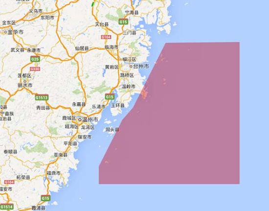 共軍將於浙東外海進行為期6天的實彈演習。 圖 : 翻攝自新浪軍事