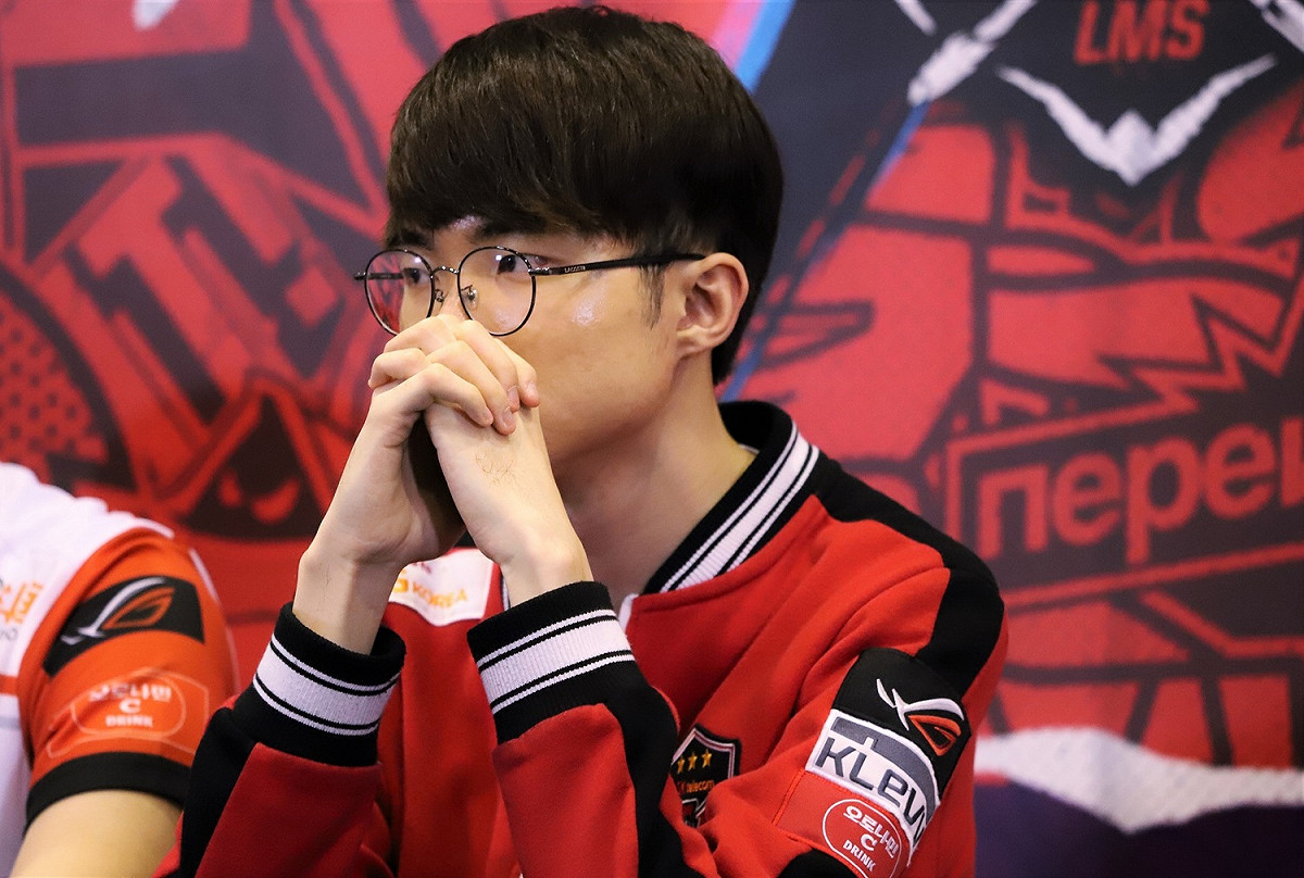 SKT中路選手Faker。 圖：蔡幸秀/攝