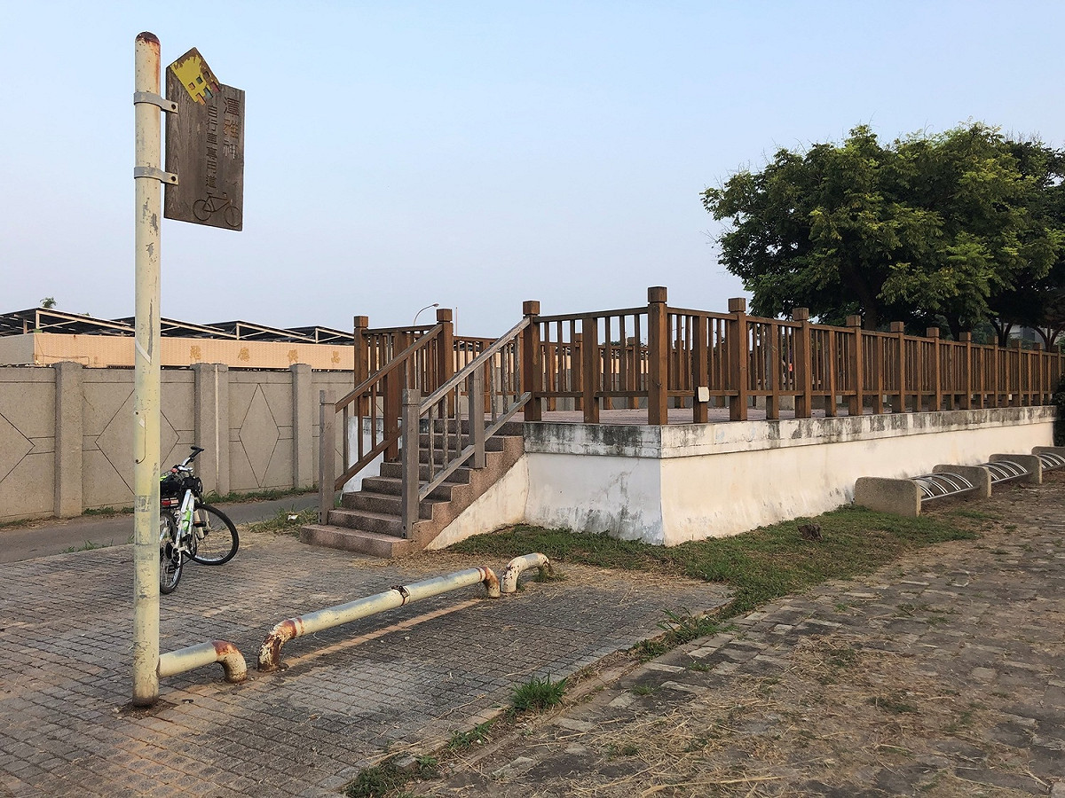 潭雅神綠園道現況缺失，將進行設備更新。 圖：洪慈庸辦公室/提供
