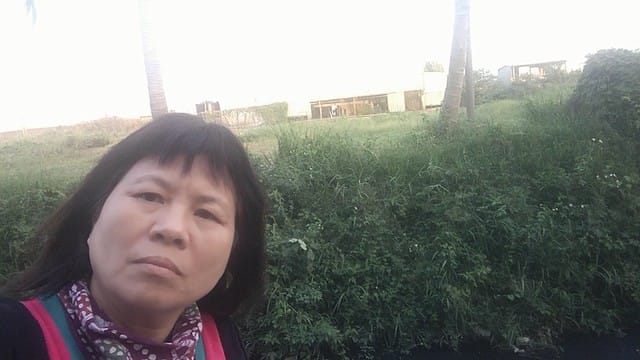 蔣月惠接受地方陳情，每天到翔奕皮革廠勘查拍照。 圖：翻攝蔣月惠臉書