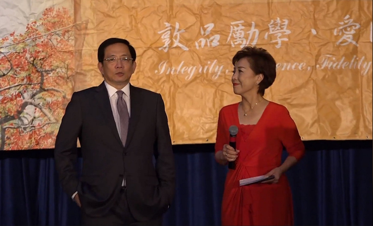管中閔應南加州台灣大學校友會邀請出席第45屆年會，並發表專題演說，重申堅持不退與台大同在。