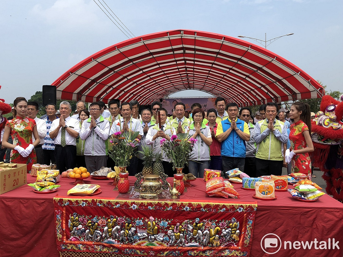 彰化縣政府今（22）日舉行鹿港福興汙水下水道工程動土典禮。 圖：唐復年/攝