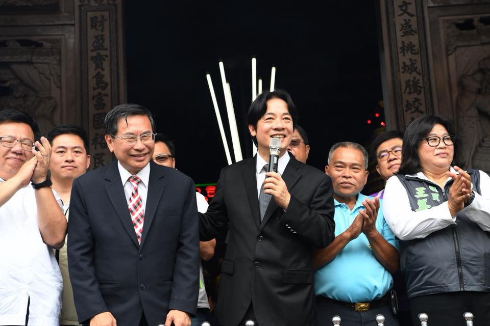 行政院長賴清德今（22）天視察嘉義市的汙水下水道工程，誇讚嘉義市的都市目標已經逐漸完成。 圖：翻攝賴清德臉書