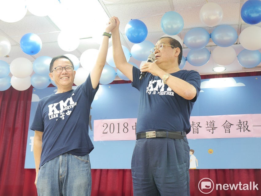 國民黨中央今（24）天舉辦台北市輔選督導會報與「反核食公投連署」造勢活動。 圖：聶良恩／攝