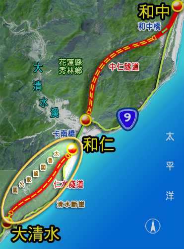 台9線蘇花公路山區路段改善計畫，由於其中南段標案的仁水隧道新建工程位於太魯閣國家公園內，環境敏感施工困難，今(24)日蘇花改工程處表示，仁水隧道新建工程自2015年6月開挖，終於在昨天貫通，蘇花改又完成一大工程。 圖：取自蘇花改施工資訊平台