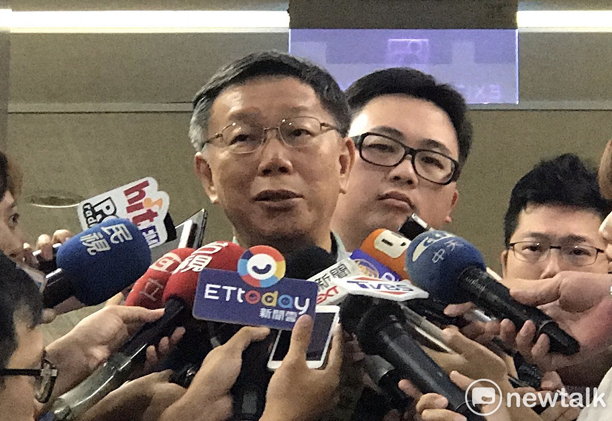 台中東亞青運遭拔，台北市長柯文哲今日指北京政府「很不智」。 圖：曾薏伃 / 攝