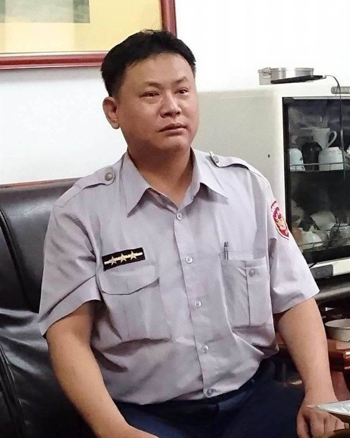 台北市警萬華分局警員張景義5年前開槍擊斃拒檢竊賊。 圖：翻攝Chun-Chou Hsieh臉書