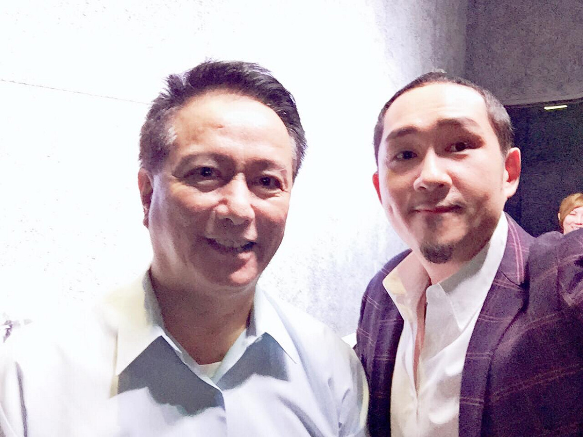 曾與馬如風(左)一同出演過《幸福來了》的車冠德(右)在臉書PO出合照哀悼。 圖：車冠德臉書