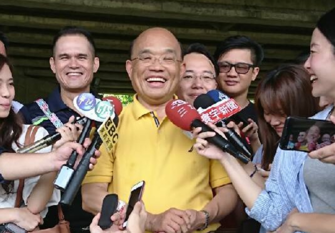 蘇貞昌推出5項原民政策，允諾當選市長後會落實原住民族的人材培育及文化傳承。 圖:蘇貞昌競選辦公室/提供