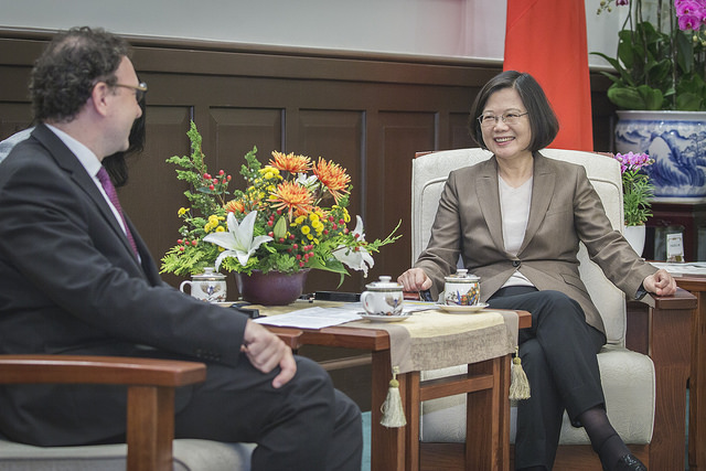 蔡英文總統表示，相信米洛維斯也注意到近年來中國不斷打壓台灣。 圖：總統府/提供