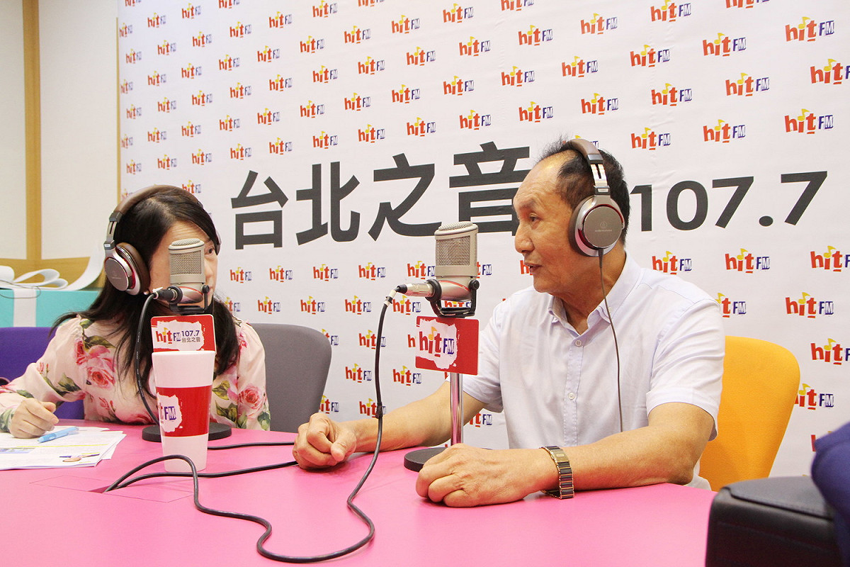 台南市長參選人林義豐今日參加《蔻蔻早餐》節目專訪。 圖：Hit Fm 台北之音提供