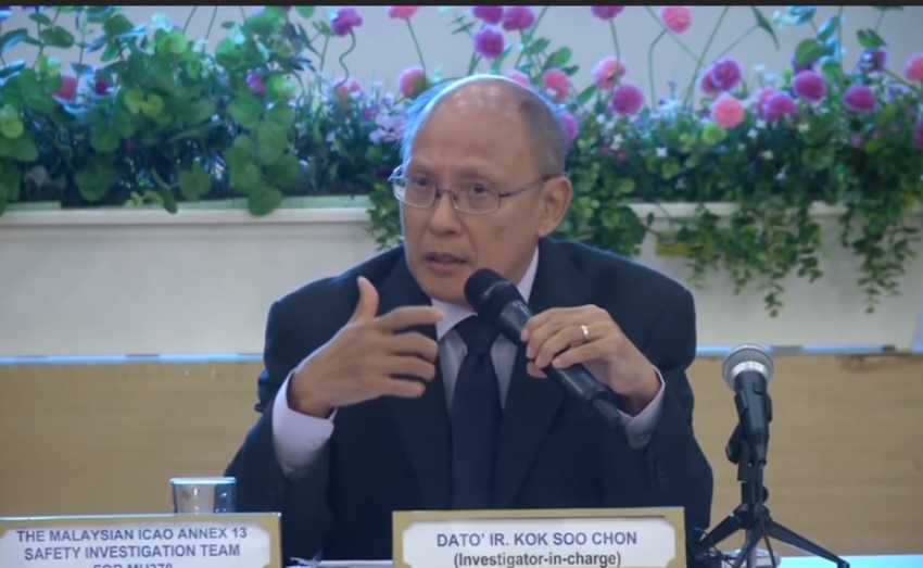 馬來西亞交通部表示，馬航MH370班機的飛控系統不排除有第三方非法干擾而偏離航線，但無法確定是何人所為。 圖：翻攝Youtube