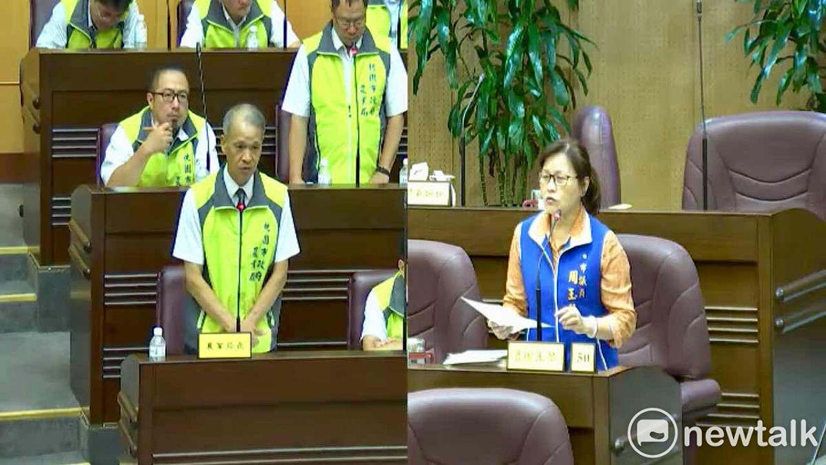桃園市議員周玉琴要求農業局正視青年投身農業的艱辛和困難，提高補助落實照顧青年農民。 圖:翻攝桃園市議會直播畫面