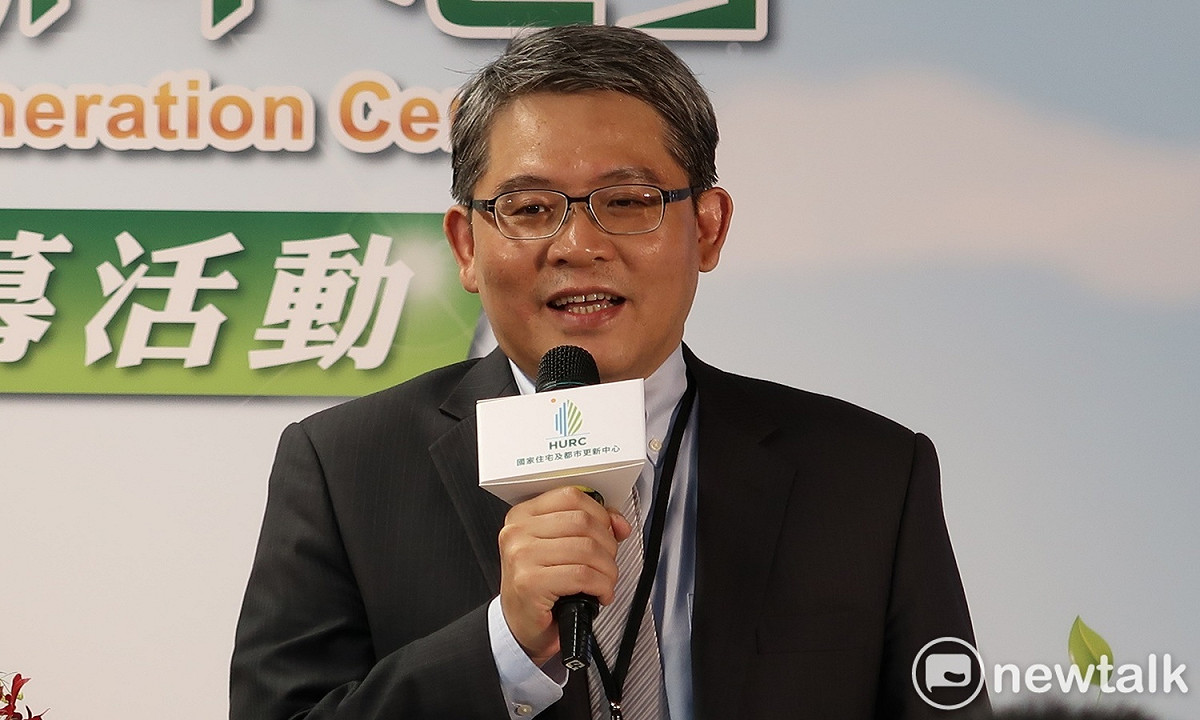 內政部次長花敬群2日出席住都中心揭牌活動。 圖：林朝億/攝