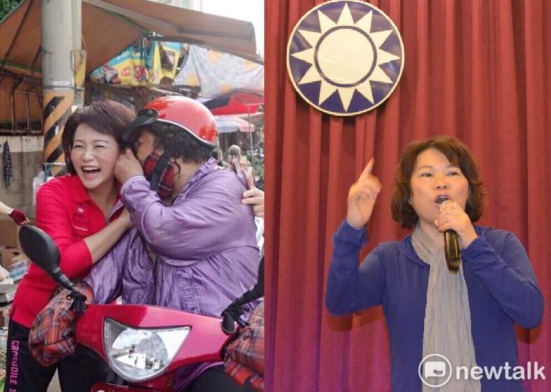 蕭淑麗、黃敏惠兩位選將3日晚間同時舉行造勢活動，拼場議會濃厚。圖：本報合成照片 圖：本報合成照片