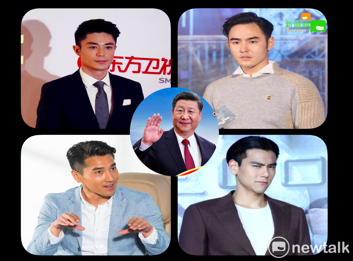 消息指出，中國當局首波鎖定名單中也包含許多台灣演員，彭于晏、霍建華、趙又廷、阮經天等人都在列。 圖：張元誠／製圖