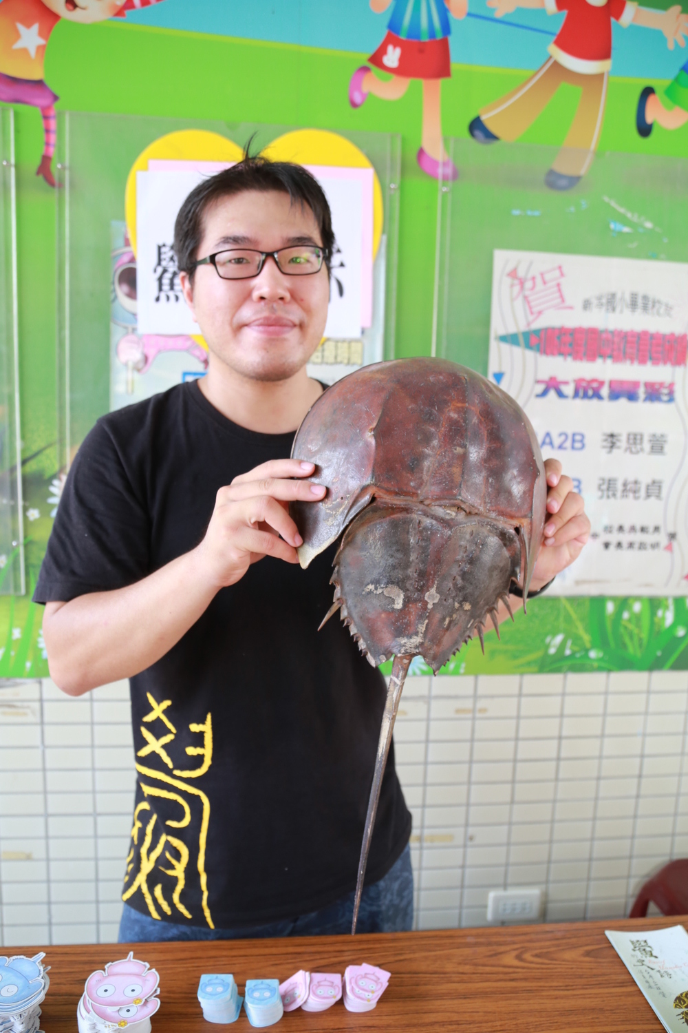 嘉義縣政府與中央合作的復育計畫已經邁入第7年，成功結合特色學校發展來推動鱟的保育，至今已成功復育野放約410隻鱟，目前復育中的小鱟約300隻。 圖：嘉義縣政府／提供